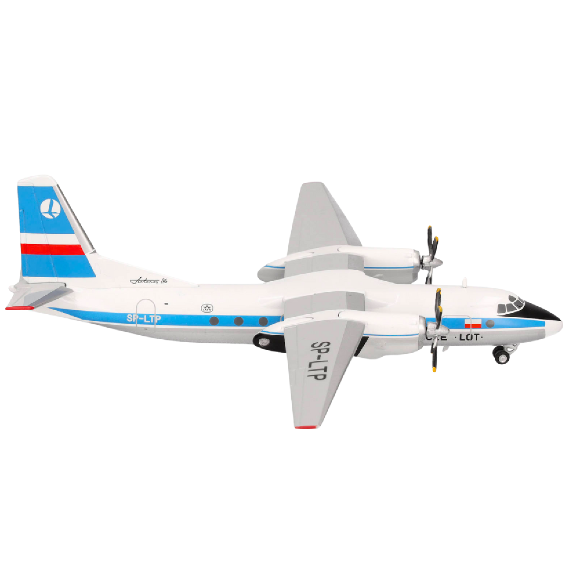 Herpa Wings Flugzeugmodell Lot Polish Airlines Antonov AN-24B (1:200)
